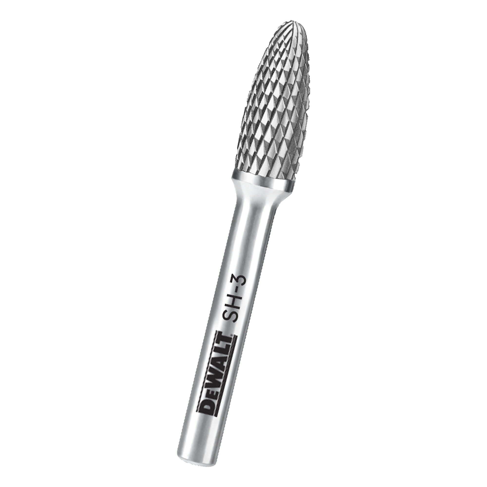 DeWalt Carbide Burr — SH-3, C10 Tungsten Carbide, Double-Cut Teeth, Model# DXCBTJSH3